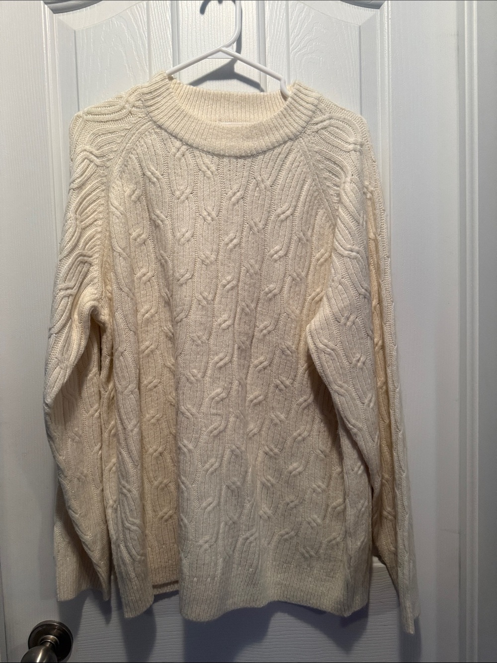 Joe Fresh Ivory Ribbed Knit Sweater